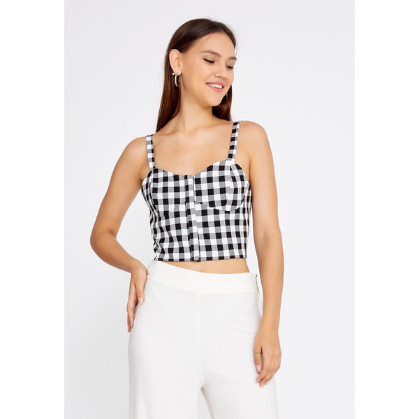 Crop top en vichy Cotoon