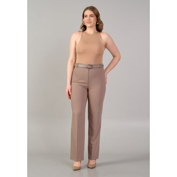 Pantalon tailleur coupe droite