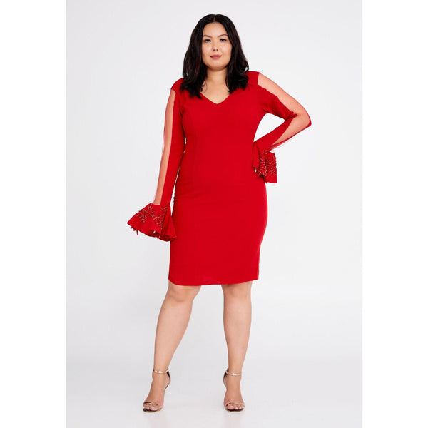 Robe rouge curvy