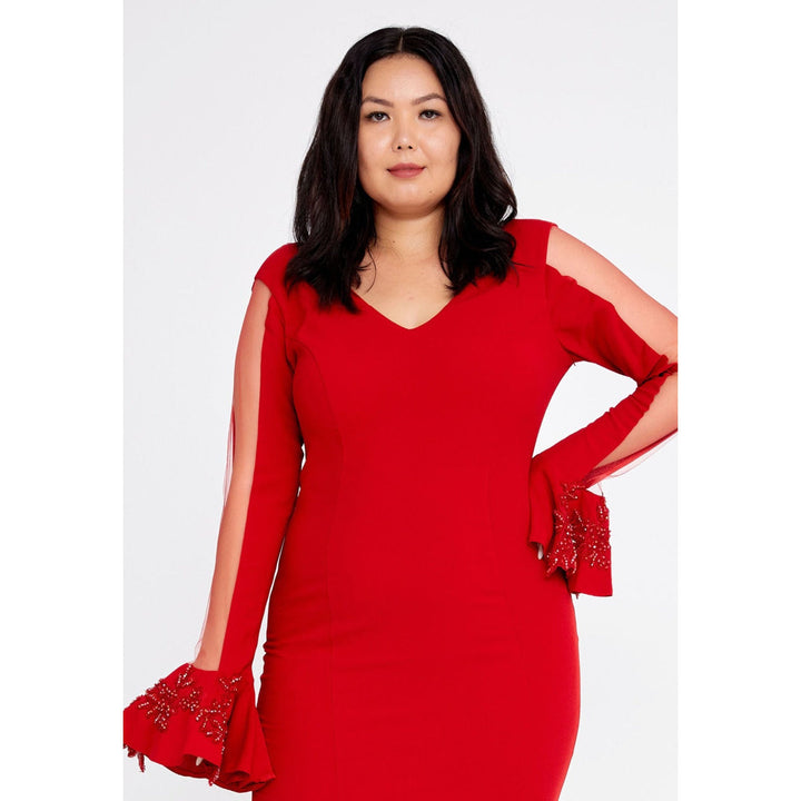 Robe rouge curvy